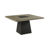 Jemma Square Table w/ Grey Top & Dark Espresso Base