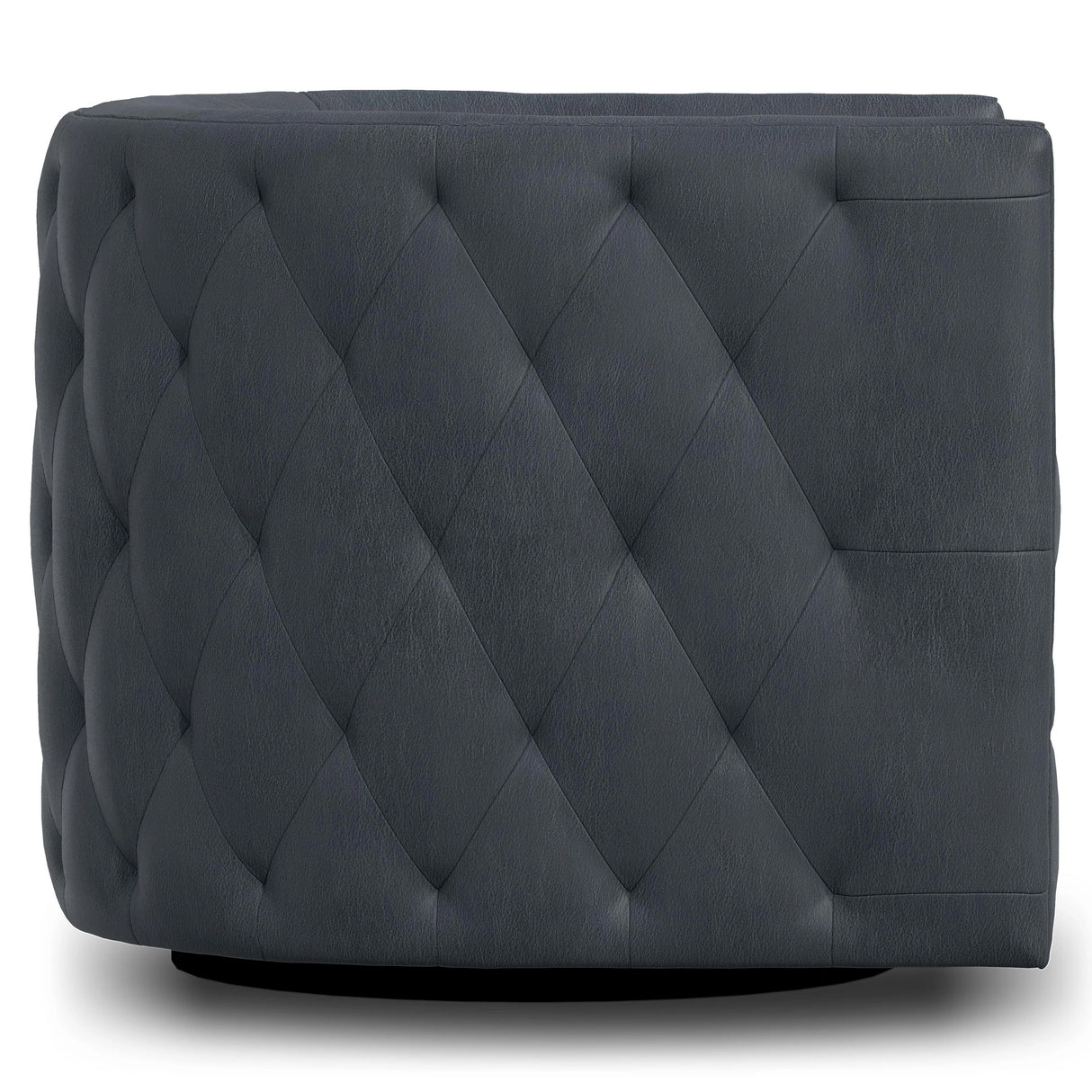 Palazzo Leather Swivel Chair Without Nails