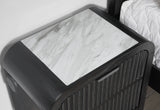 Beckett White/Black Bed Group with Cooler and Speaker