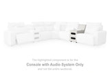 Modmax II Power Reclining Sectional with Audio Consoles