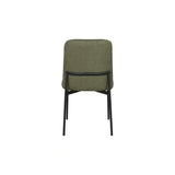 Erik Side Chair W/ Black Metal Frame -Green (2 Per Carton)