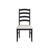 Tulane 6PC Dining Set with Table, 4 Chairs, and Bench in Oak and Black