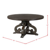 Stone Round Dining Set-Round Table & Chairs