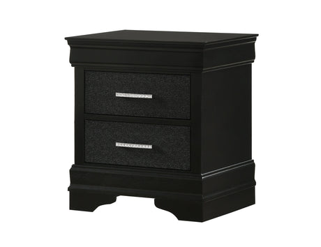 Crown Mark Amalia Nightstand in Black image