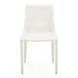 Halo - Modern Saddle Leather Dining Chair Set of Two