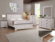 Crown Mark Furniture Leighton 2 Drawer Nightstand in White image