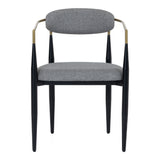 Buchtel - Mid-Century Modern Fabric Dining Chair