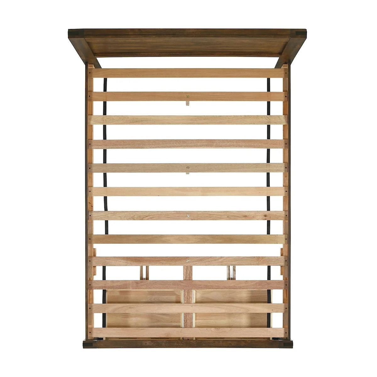 Elements International Warner King Storage Bed in Chesnut