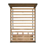 Elements International Warner Full Storage Bed in Chesnut