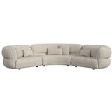 Four Seasons RHF Loveseat in Woolen Camel with 2 Pillows