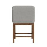 Glinda UPH Chair with Light Grey Fabric in Brown (2 Per Carton)
