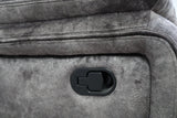 Park City Sofa W/Dual Recliner-Slate