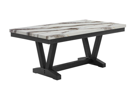 D1319 Black/White Dining Table