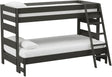 Elements International Cali Kids Twin over Full Bunk Bed with Ladder in Sleek Gray image