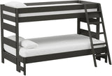 Elements International Cali Kids Twin over Full Bunk Bed with Ladder in Sleek Gray image