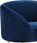 Ritz Navy Velvet Chair