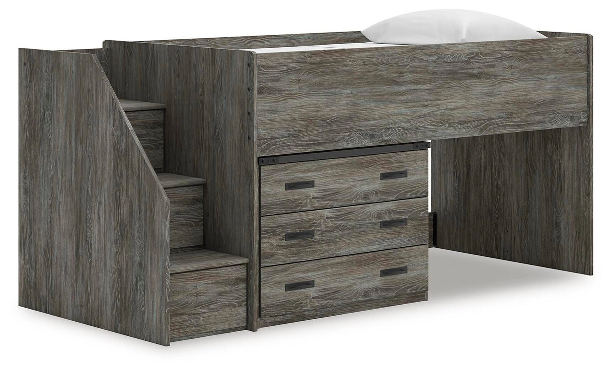 Frandern Loft Bed with Drawer Storage