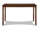 Amy 5 Pc 60" Counter Storage Table+Chairs-Brown Cherry