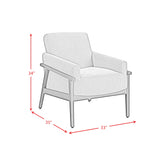 Ava Chair in Langley Blue