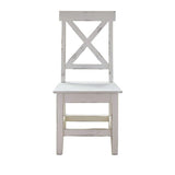 Elements International Britton Wooden Side Chair (Set of 2) in White
