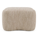Spiro - Modern Beige Fabric Ottoman