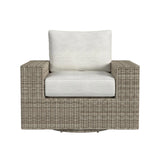 Carmona Swivel Chair - Natural and Olefin Beige