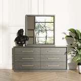 Manhattan- Contemporary Canopy Grey Bedroom Set