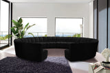 Infinity Black Velvet 12pc. Modular Sectional
