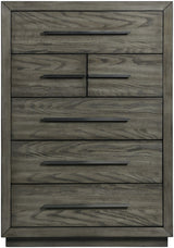 Elements International Elation 6 Drawer Chest in Gray image