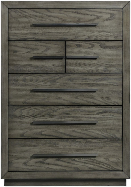 Elements International Elation 6 Drawer Chest in Gray image