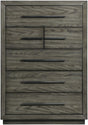 Elements International Elation 6 Drawer Chest in Gray image