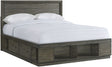 Elements International Elation King Storage Bed in Gray ET610KB image