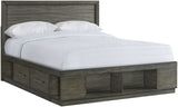 Elements International Elation King Storage Bed in Gray ET610KB image