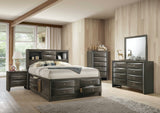 Elements International Emily Grey 5 Drawer Chest in Gray