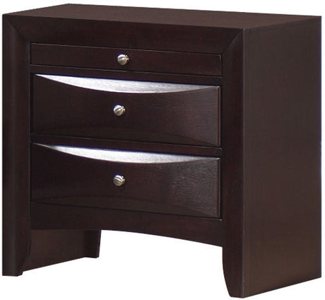Elements International Emily Nightstand in Espresso Lacquer image