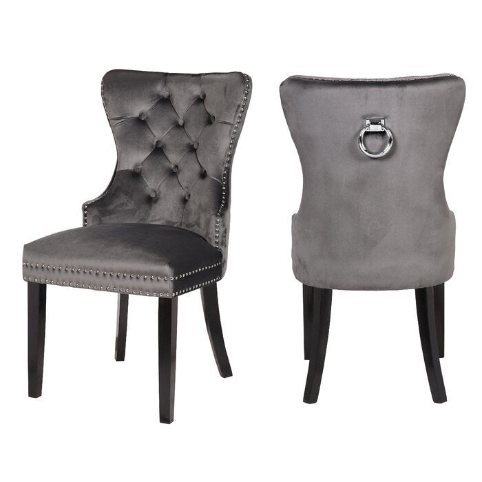 Galaxy Home Erica Wood Legs Dining Chair - Thumbnail 2