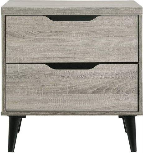 Elements International Ernesto Nightstand in Grey image