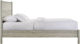 Elements International Ernesto Queen Panel Bed in Grey