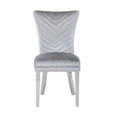 Galaxy Home Eva Stainless Steel Dining Chair (Set of 2) in Silver image