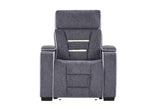 U1895 Grey P2 Recliner with IS and LED
