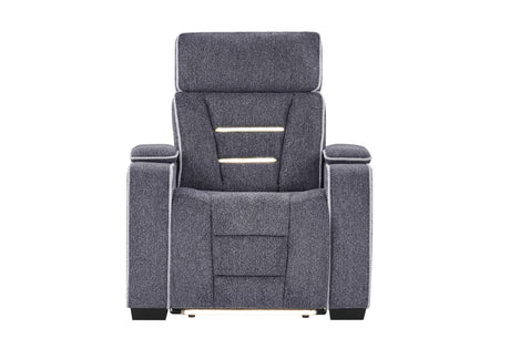U1895 Grey P2 Recliner with IS and LED