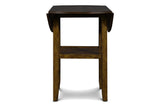 GIA 42" COUNTER DROP LEAF TABLE W/2 CHAIRS-BROWN