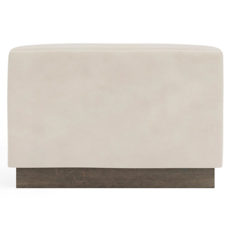Merino Leather Ottoman
