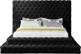 Revel Black Velvet Queen Bed (3 Boxes)