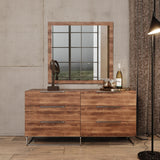 Lorenzo Italian Modern Light Oak 4-Piece Bedroom Set