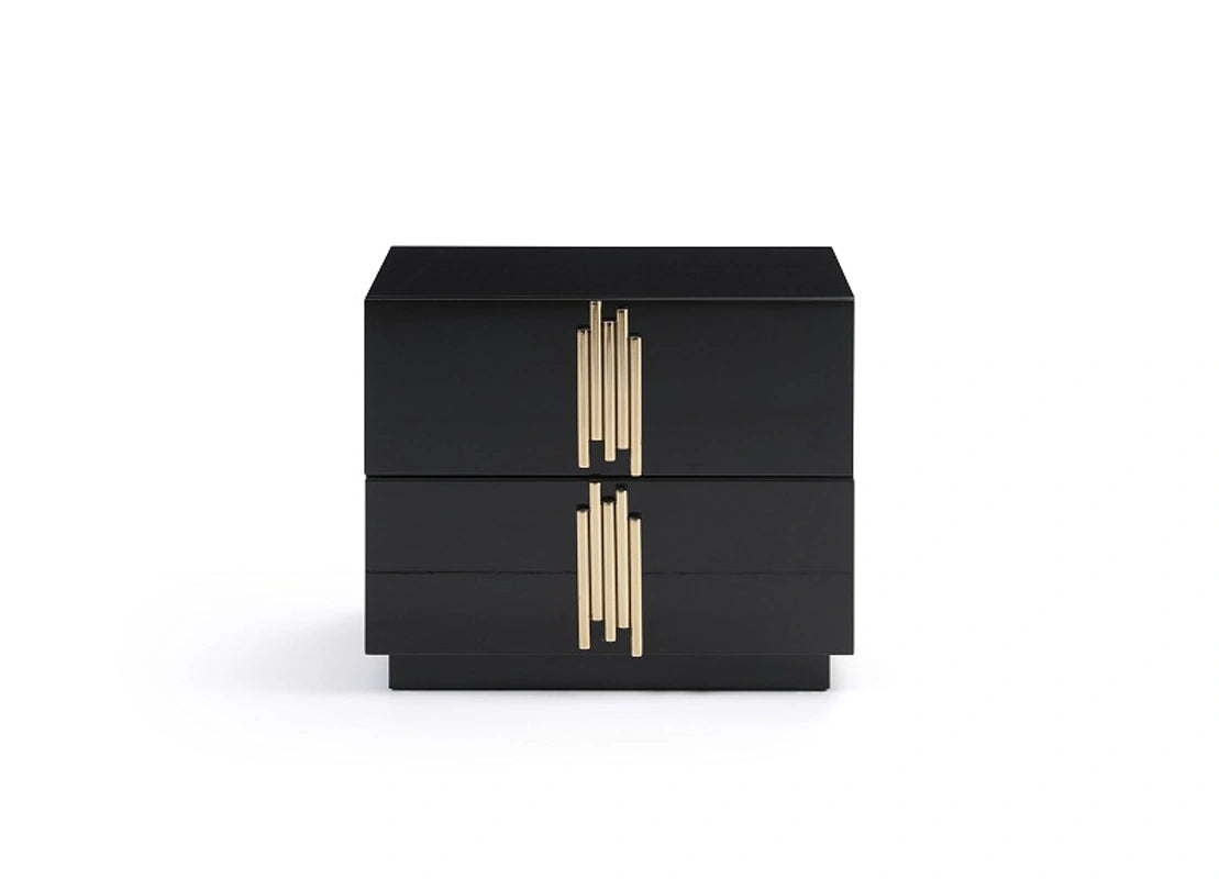 Token Modern Black & Gold Bedroom Set