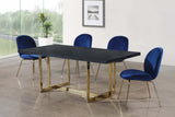 Paris Navy Velvet Dining Chair
