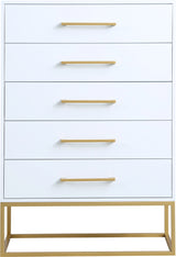 Maxine White / Gold Chest