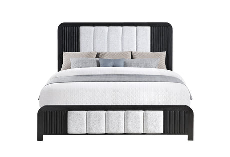 Beckett White/Black Bed