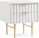 Modernist White Gloss Night Stand